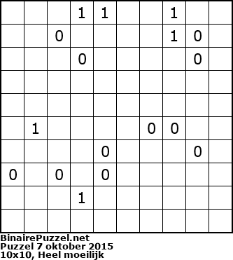 Binaire Puzzel