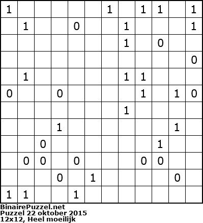Binaire Puzzel