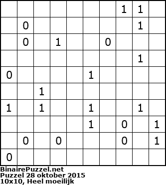 Binaire Puzzel