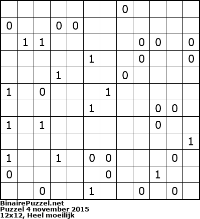 Binaire Puzzel