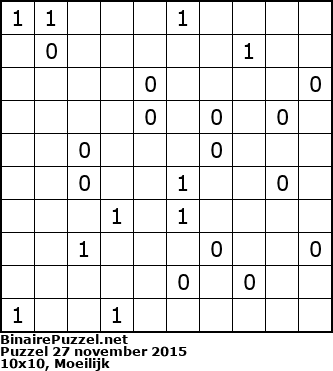 Binaire Puzzel