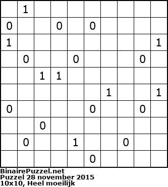 Binaire Puzzel