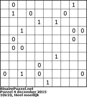 Binaire Puzzel