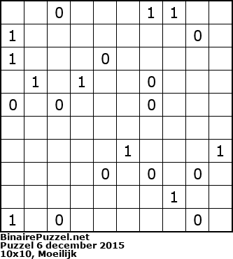 Binaire Puzzel