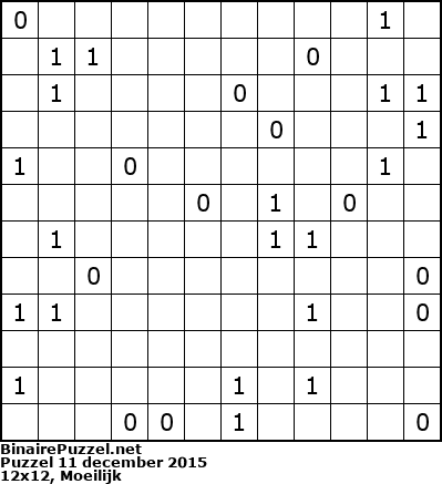 Binaire Puzzel