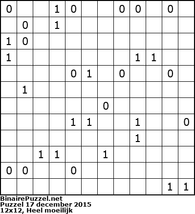 Binaire Puzzel