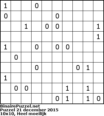 Binaire Puzzel
