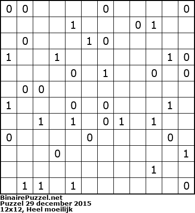 Binaire Puzzel