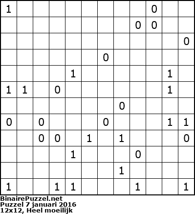Binaire Puzzel