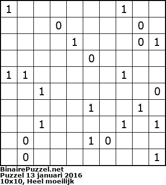 Binaire Puzzel