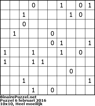 Binaire Puzzel