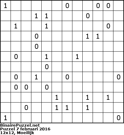 Binaire Puzzel