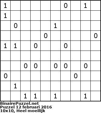 Binaire Puzzel