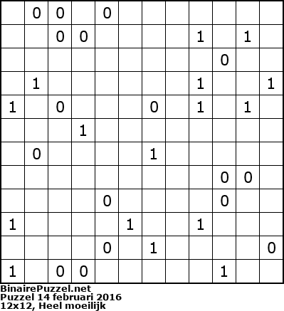 Binaire Puzzel