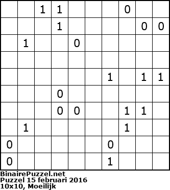Binaire Puzzel