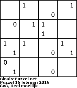 Binaire Puzzel