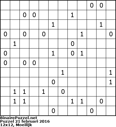 Binaire Puzzel