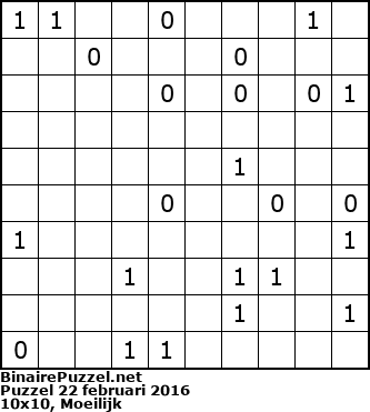 Binaire Puzzel