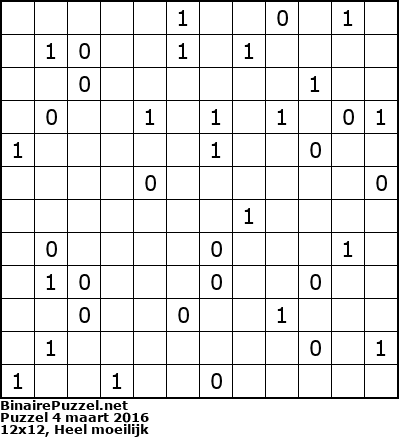 Binaire Puzzel