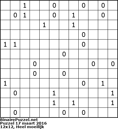 Binaire Puzzel