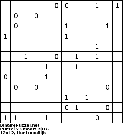 Binaire Puzzel