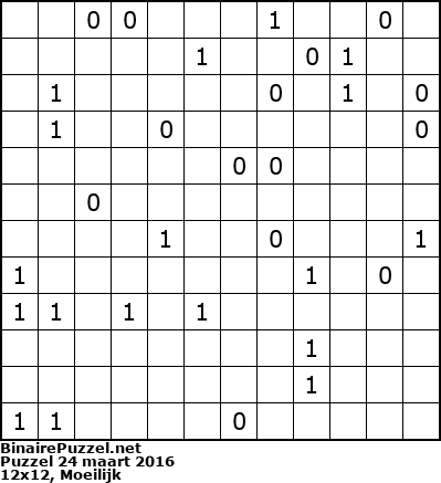 Binaire Puzzel