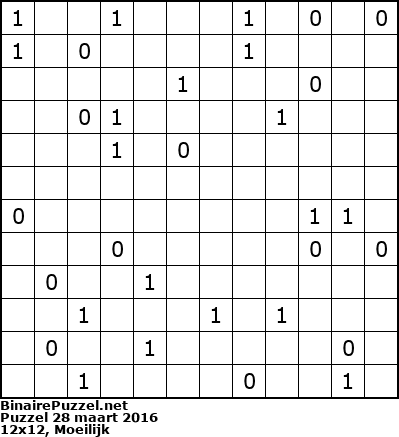 Binaire Puzzel