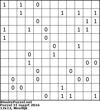 Binaire Puzzel