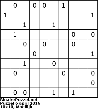 Binaire Puzzel
