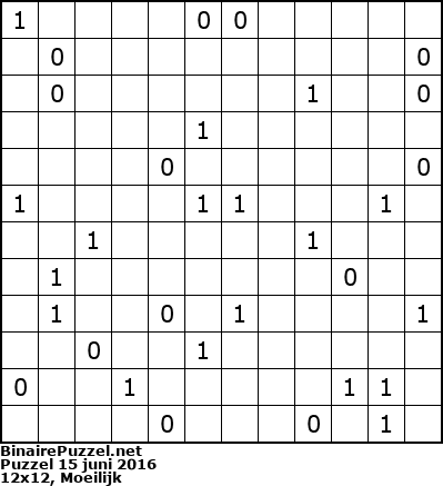 Binaire Puzzel