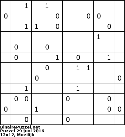 Binaire Puzzel