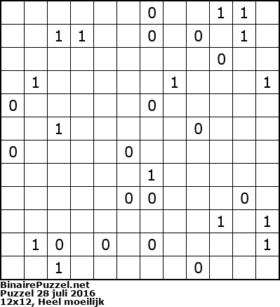 Binaire Puzzel