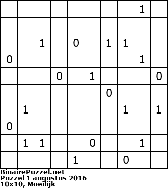 Binaire Puzzel