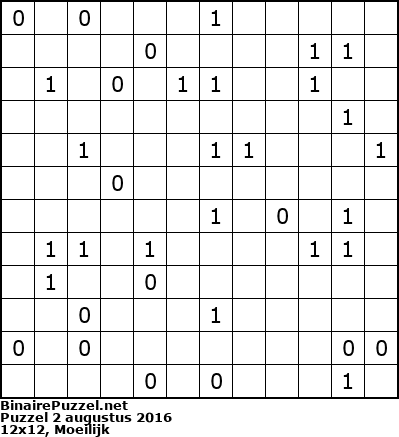 Binaire Puzzel