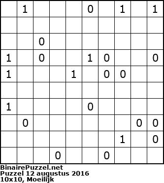 Binaire Puzzel