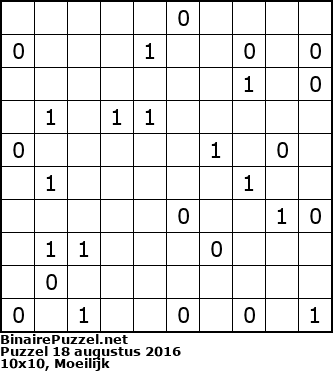 Binaire Puzzel