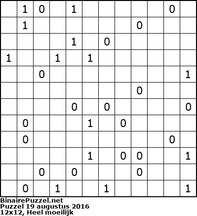 Binaire Puzzel