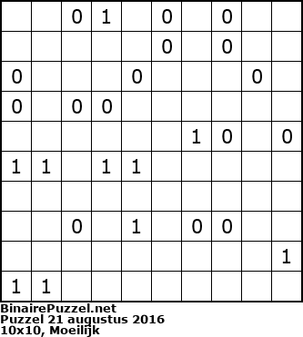 Binaire Puzzel