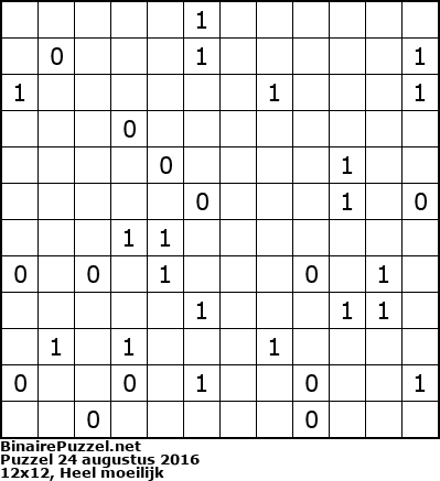 Binaire Puzzel
