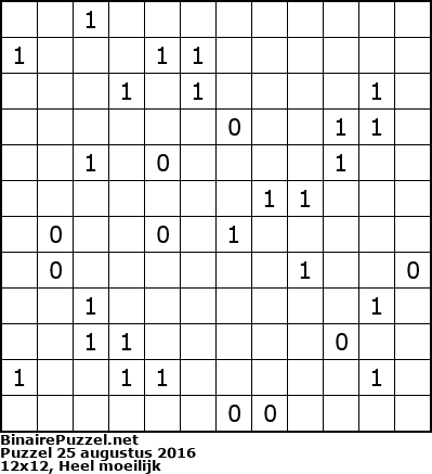 Binaire Puzzel