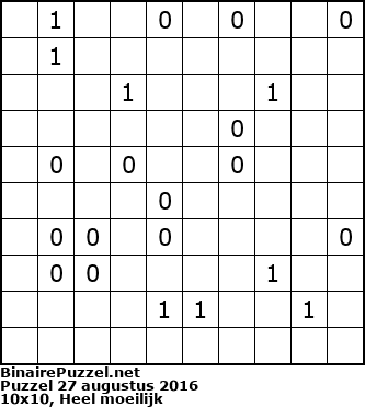 Binaire Puzzel