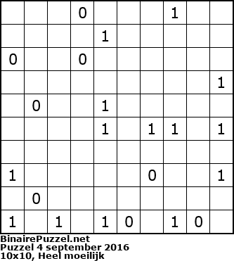 Binaire Puzzel
