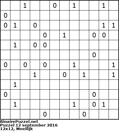Binaire Puzzel