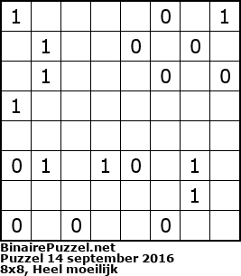 Binaire Puzzel