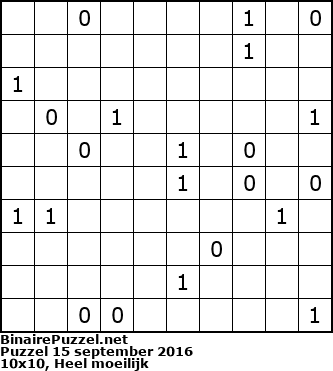 Binaire Puzzel