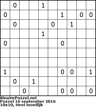 Binaire Puzzel