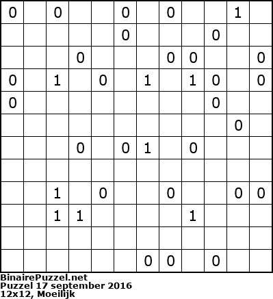 Binaire Puzzel