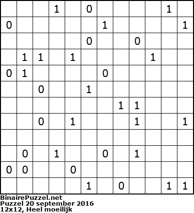 Binaire Puzzel
