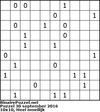 Binaire Puzzel