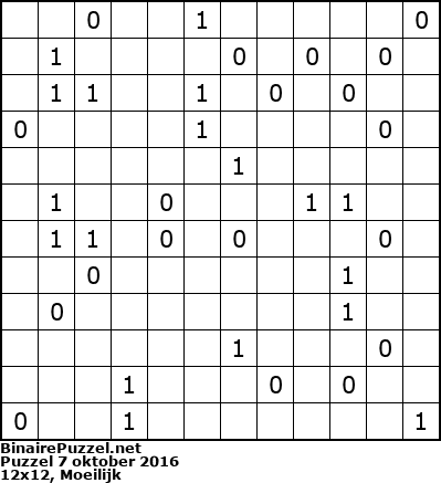 Binaire Puzzel
